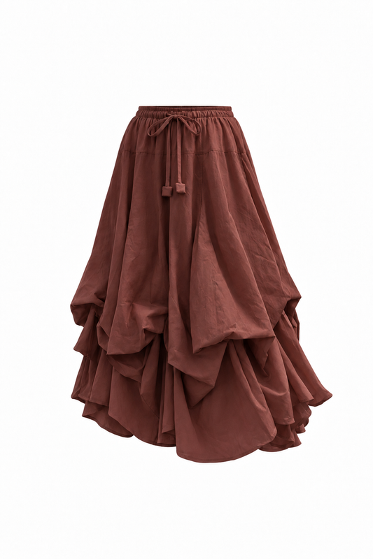 Falda Tailandia Terracota (Pre Venta envío 19 de septiembre)