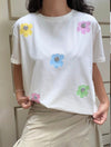 Camiseta Flores Pastel 
