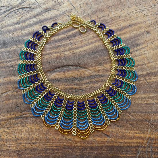Collar Ondas Turquesa 