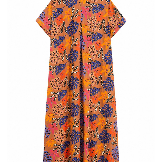Vestido Hojas Print 