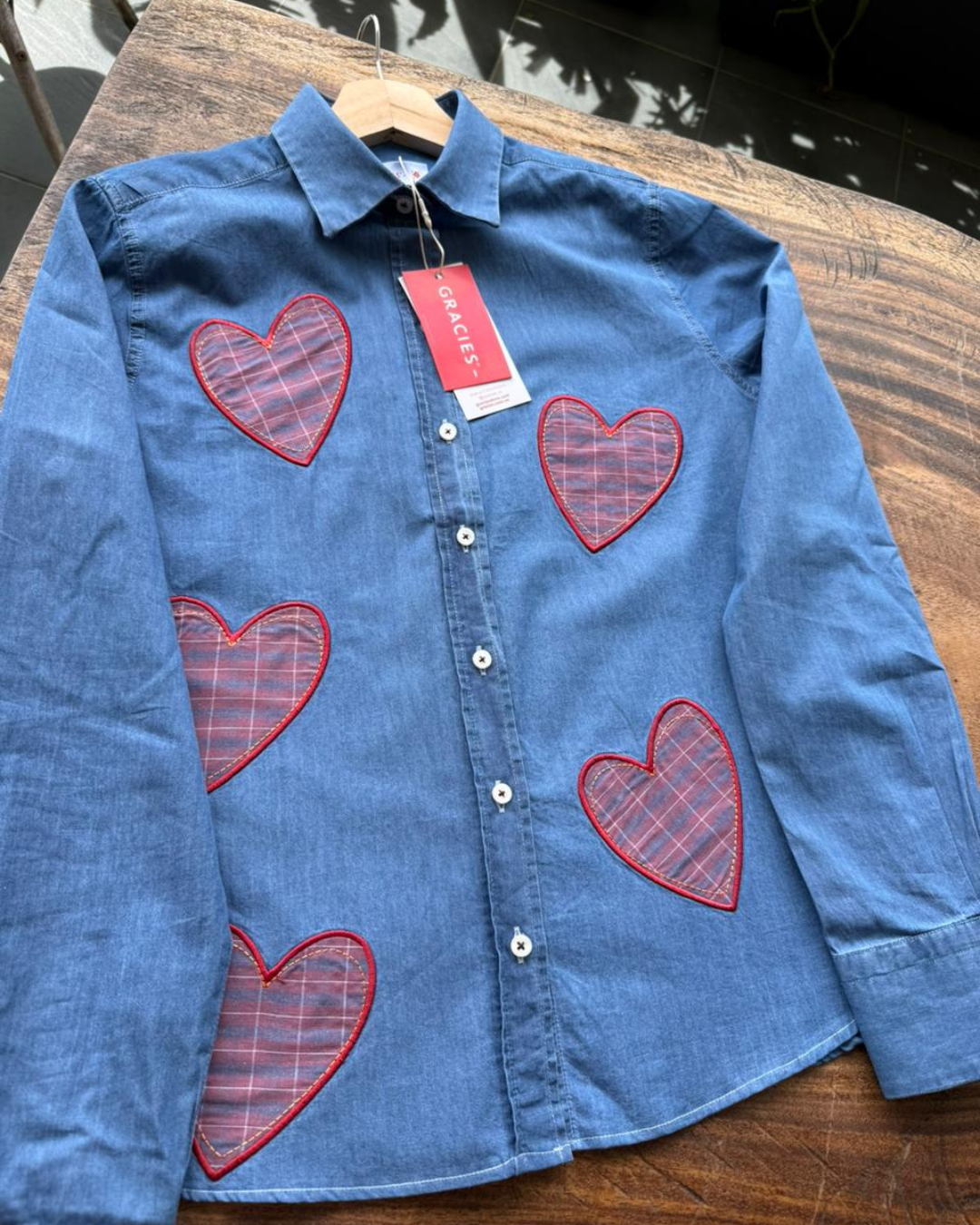 Camisa Índigo Hearts 