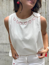 Tank Top Cruzado Corazon Rojo