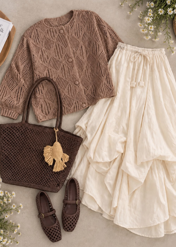 Outfit Cocoa Tailandia - Sweater & Falda 