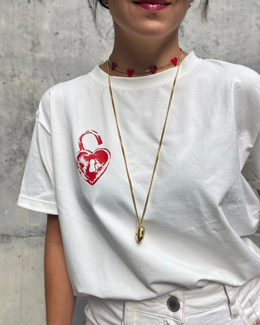 Camiseta Heart Lock (envío 2 días hábiles)