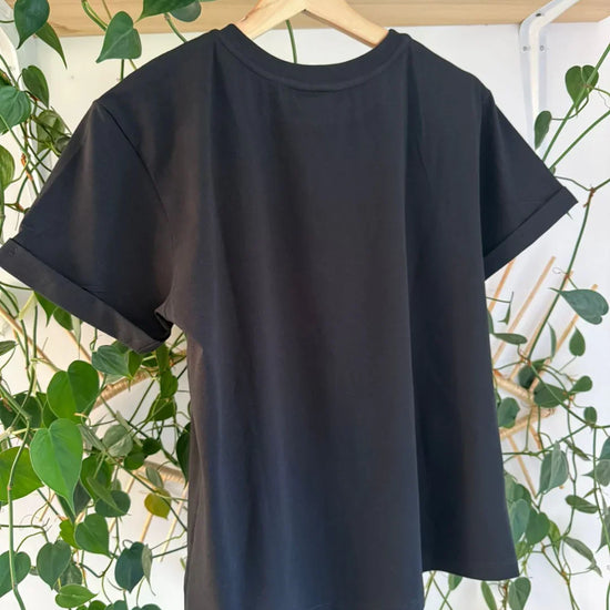 Camiseta Negra Corazones Brillo - Gracies