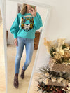 Sweater Leopardo Menta