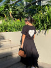 Camiseta Negra Hilos del Corazón