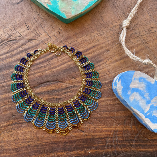 Collar Ondas Turquesa 