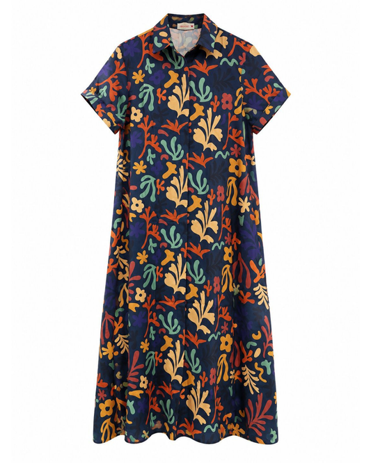 Vestido Azul Corales