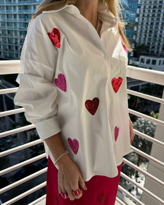 Camisa Brilla Tu Corazon Oversize