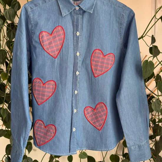 Camisa Índigo Hearts 