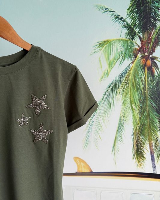 Camiseta Verde Estrellas