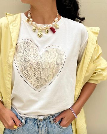 Camiseta Heart Print