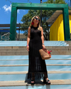 Vestido Negro Hilos (envío 3 días hábiles) 