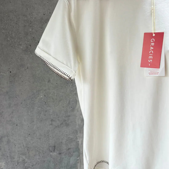 Camiseta Básica Borde Chocolate - Gracies