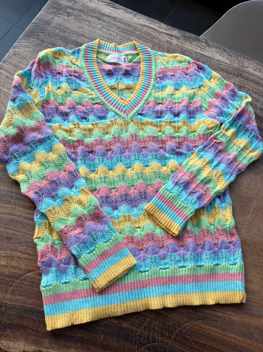 Sweater Calado Pasteles 
