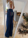 Jean Azul Bolsillos Bordados 