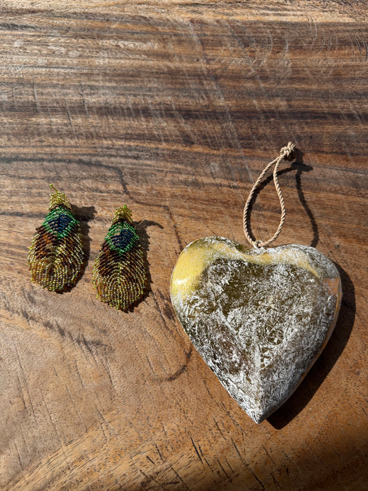 Aretes Pluma Real