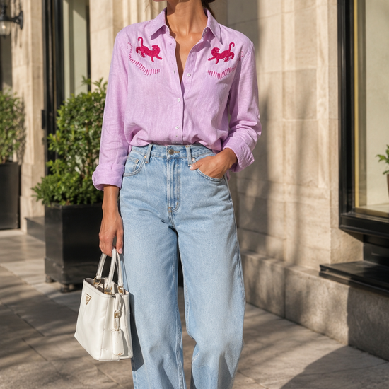Camisa Uva Chambray Tigres Infinito 