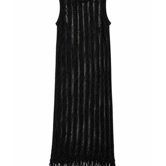 Vestido Negro Hilos (envío 3 días hábiles) 