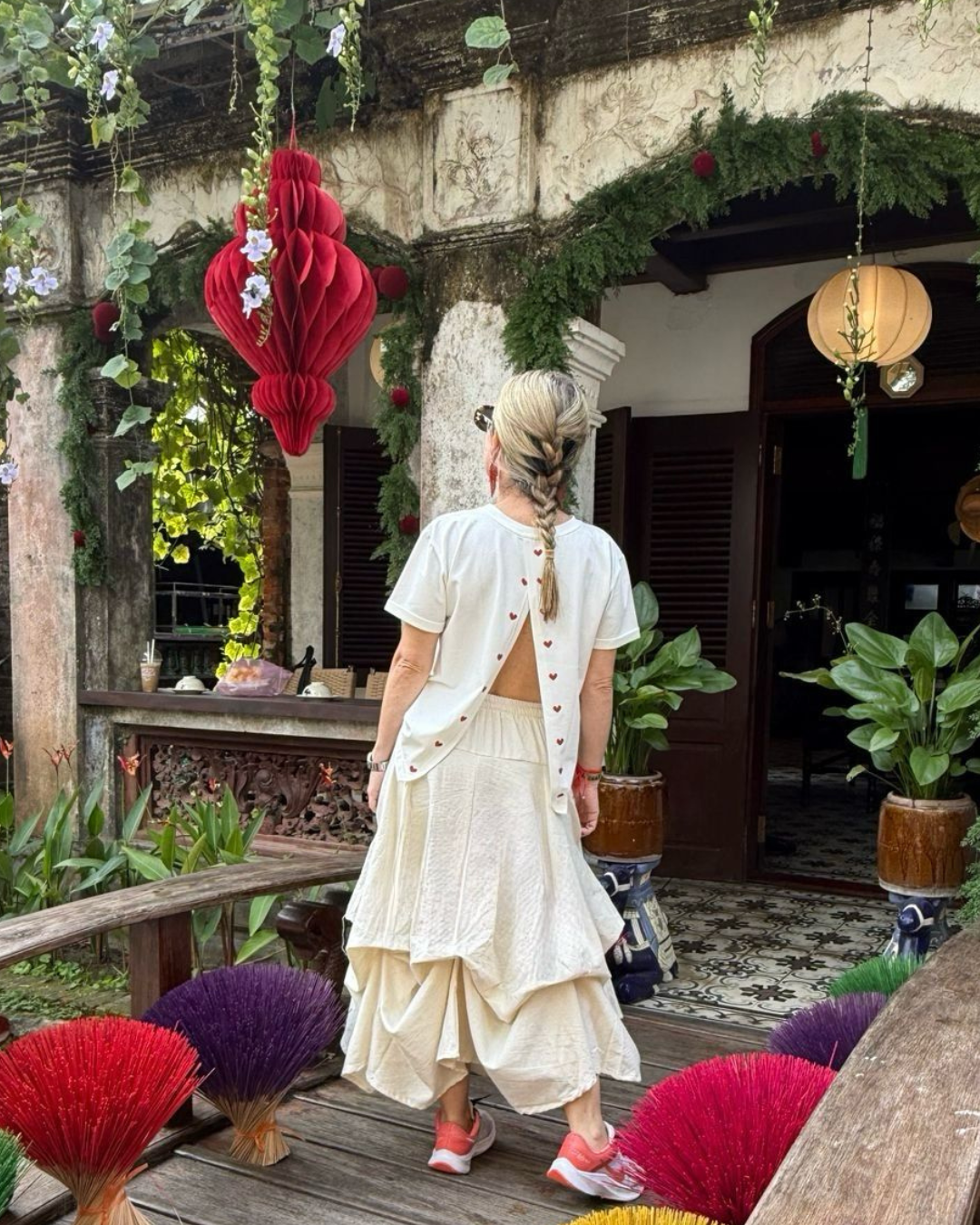 Falda Tailandia Marfil (envío 3 días hábiles) 