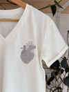 Camiseta Silver Loved Heart