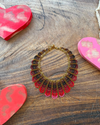 Collar Ondas Rojo