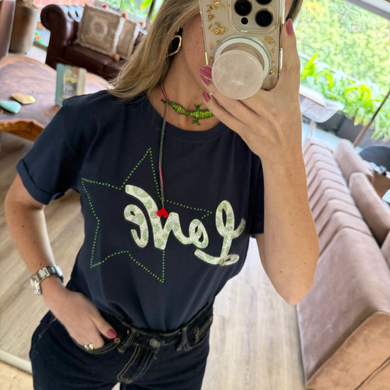 Camiseta Navy Love - Gracies
