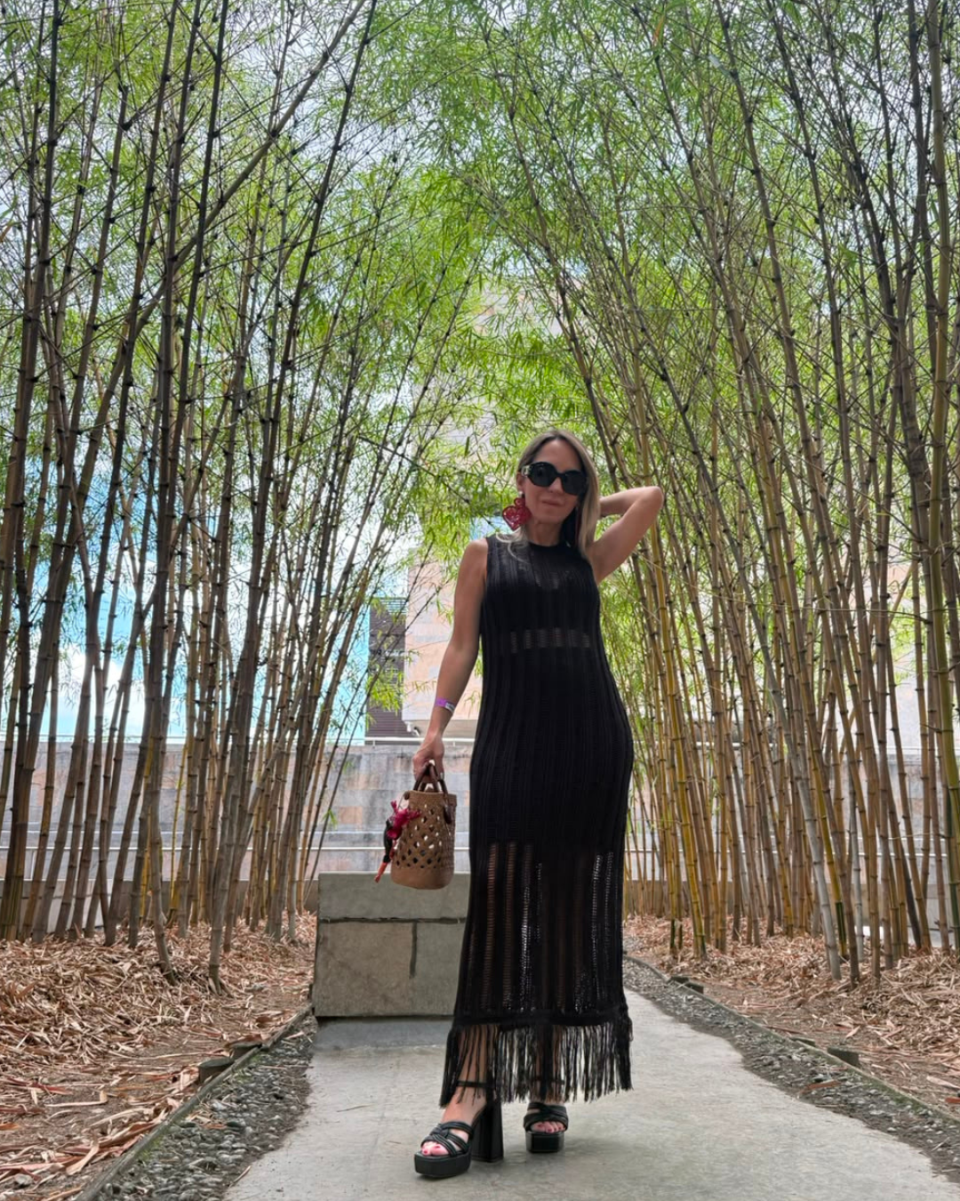 Vestido Negro Hilos (envío 3 días hábiles) 