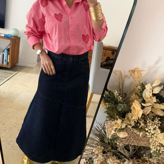 Camisa Oversize Huellas del Corazon - Gracies