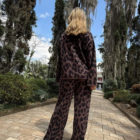 Sweater Abierto Animal Mocha - Golden Hearts - Gracies