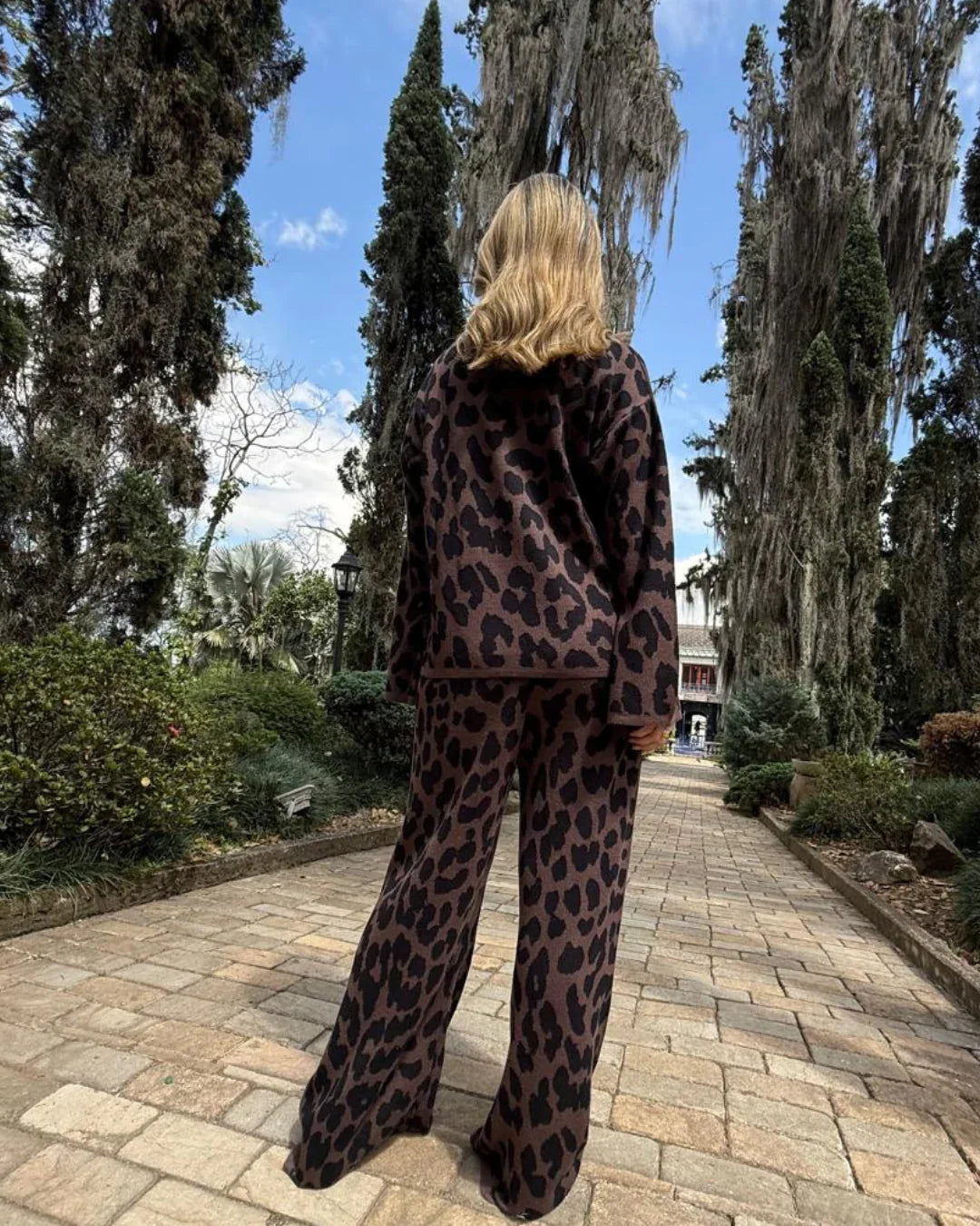 Sweater Abierto Animal Mocha - Golden Hearts - Gracies