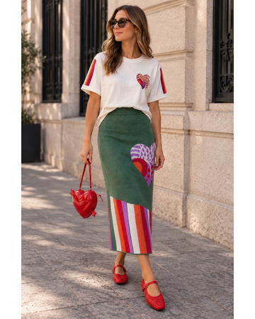 Falda Corazon Alado (envio 5 dias habiles)