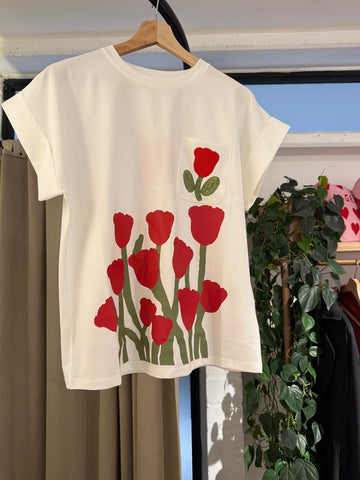 Camiseta Te mando flores