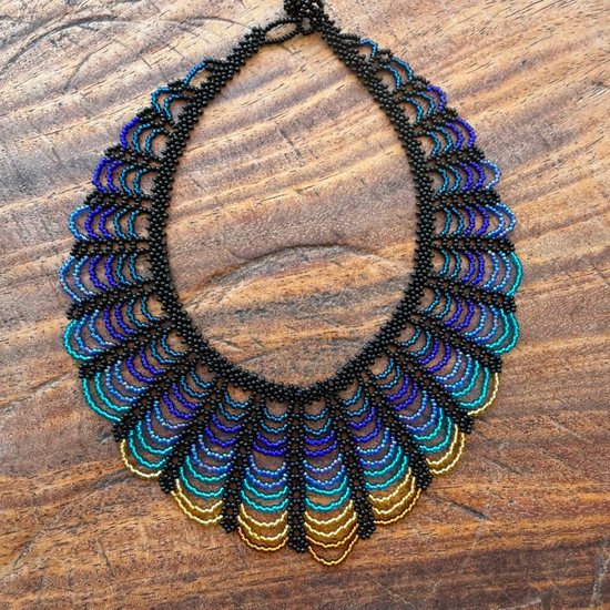 Collar Ondas Azul 