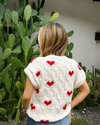 Chaleco Marfil Corazones