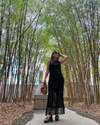 Vestido Negro Hilos (envío 3 días hábiles) 
