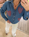 Camisa Índigo Hearts 