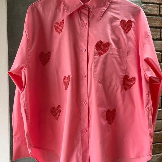 Camisa Oversize Huellas del Corazon - Gracies
