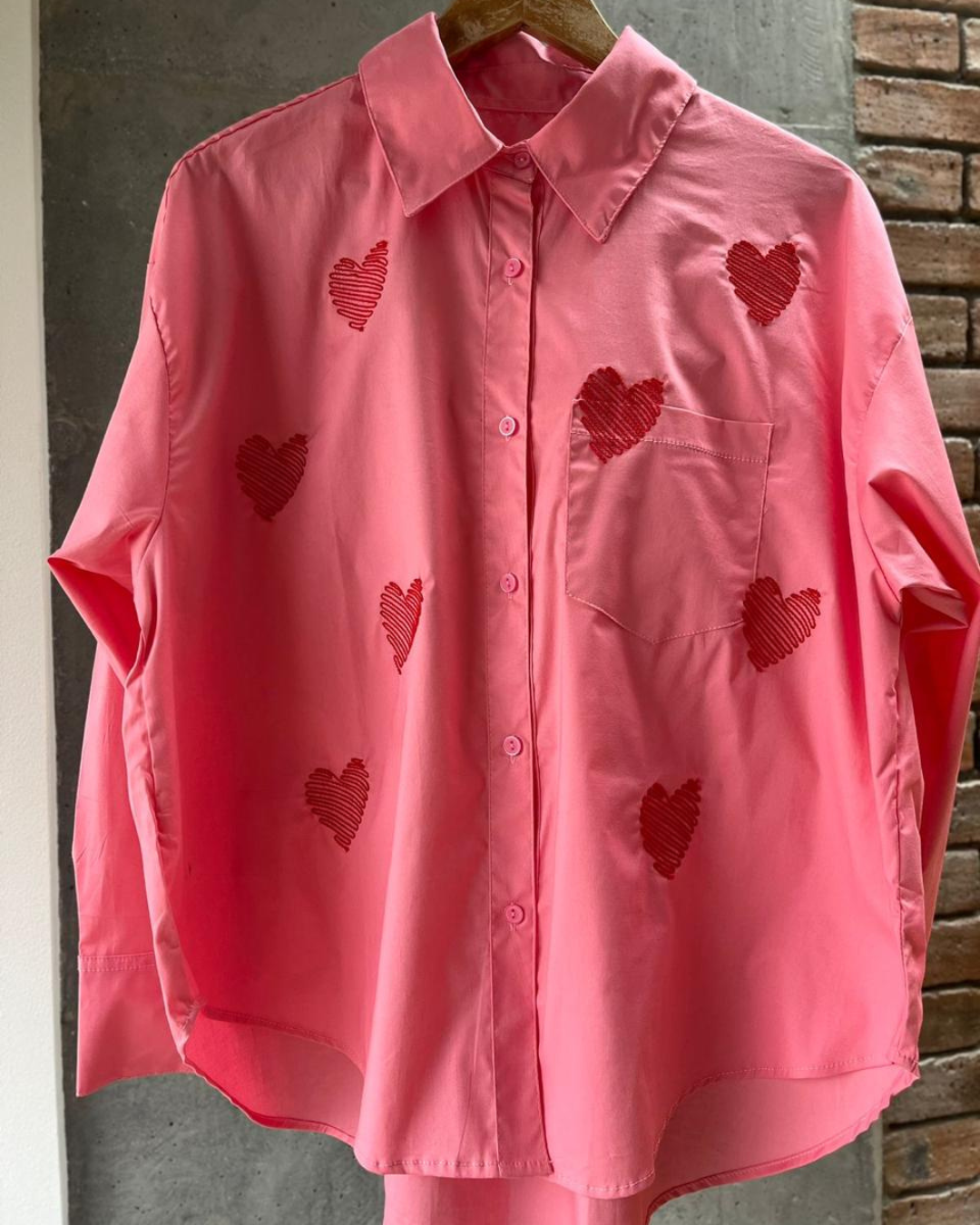 Camisa Oversize Huellas del Corazon - Gracies