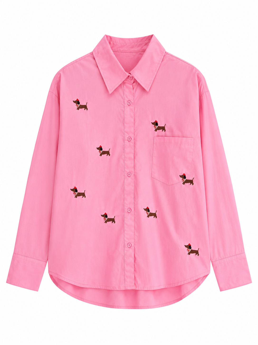 Camisa Oversize Perritos Salchicha 