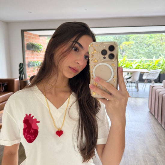 Collar corazón Rojo 