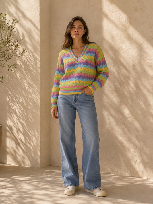 Sweater Calado Pasteles