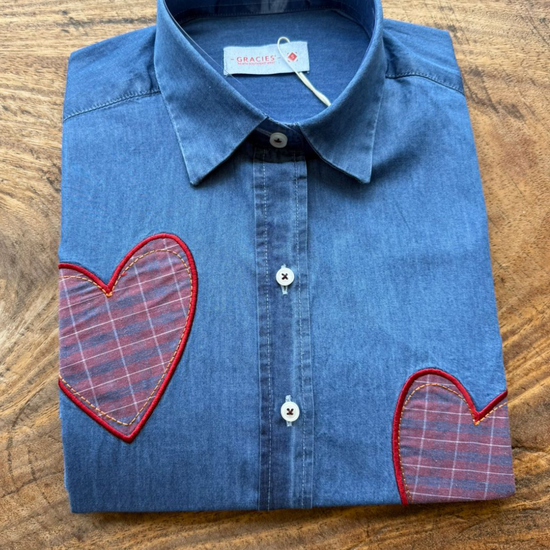 Camisa Índigo Hearts 