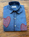 Camisa Índigo Hearts 