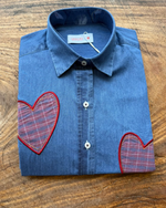 Camisa Índigo Hearts 