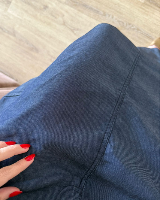 Falda Cargo Azul Denim