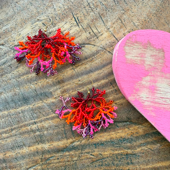 Aretes Coral Salmon 