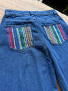 Jean Azul Bolsillos Bordados