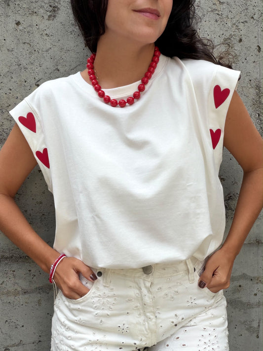 Camiseta Corazones